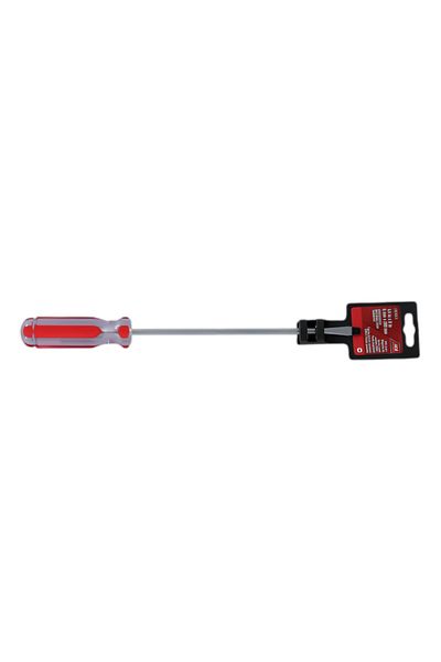 ACE CRV Shaft Magnetic Tip Screwdriver Red and Silver 6 x 200mm