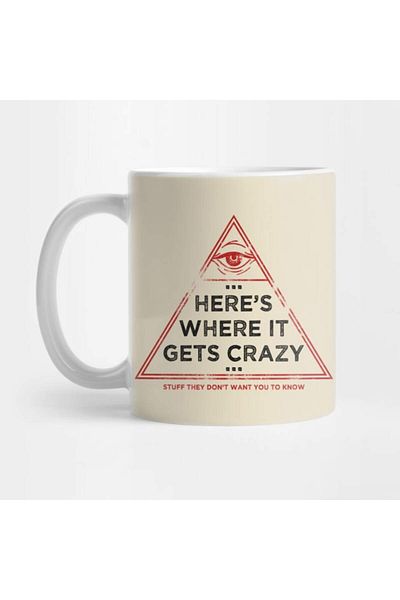 Pixxa Here's Where It Gets Crazy Mug