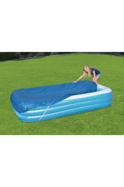 BESTWAY 58108 Dikdörtgen Havuz Örtüsü - 3,05 m x 1,83 m Şişme Havuzlar için