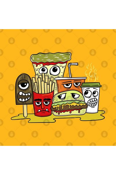 Pixxa Fast Food Love Mug
