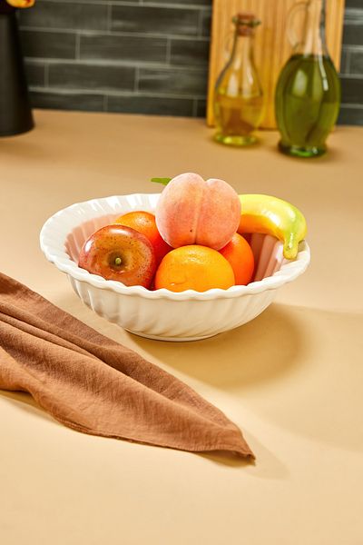 Sezka Life Papatya Oval Presentation Plate Serving Bowl Presentation Bowl