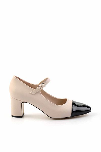 Bambi Pantofi clasici cu toc de damă bej negru K 01828336009