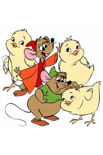 INOVATIX Σετ 8 τεμαχίων, Αυτοκόλλητο Σταχτοπούτας με τον Jaq και τον Gus να π...