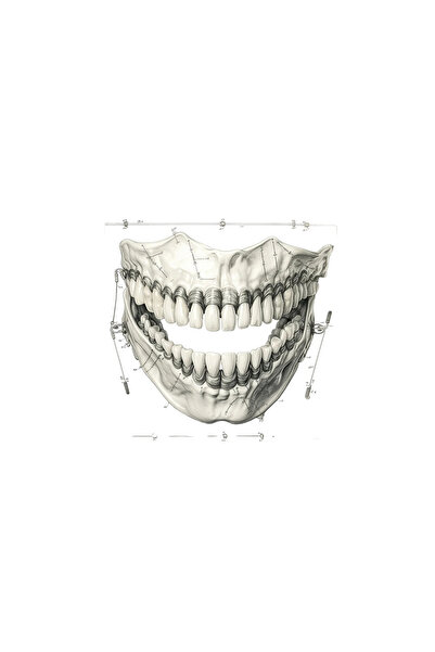 INOVATIX Set de 8 piese, autocolant Anatomie antică dinți ciudați, INOVATIX®....