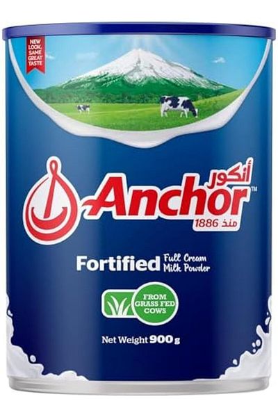 Anchor Milk Powder, Full Cream, Fortified with Vitamins & Minerals, No Preservatives, Ideal for Coff