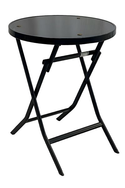 rexa Outdoor Folding Table, Foldable Round Dining Table 65 x 55 x35cm