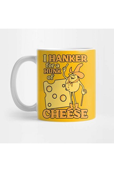 Pixxa I Hanker for a Hunk of Cheese Mug