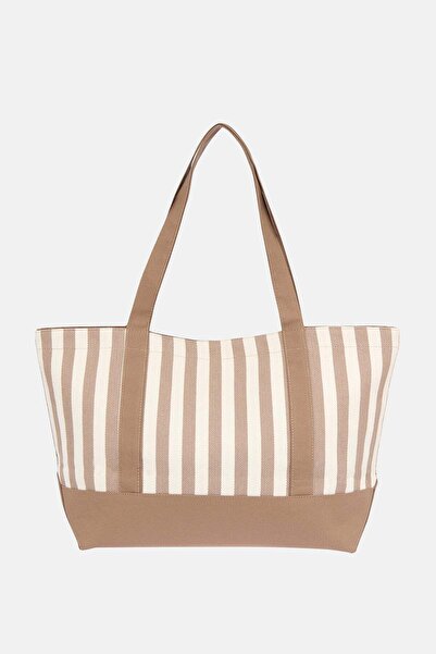 WWF Market Τσάντα παραλίας Sun Canvas - Καφέ/Μπεζ