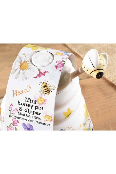 Decorer Honey jar ceramic 10x8.5x9.5 cm