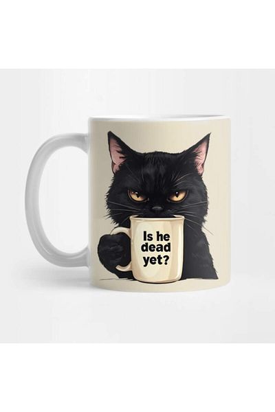 Pixxa Dangerous Coffee Loving Cat Mug