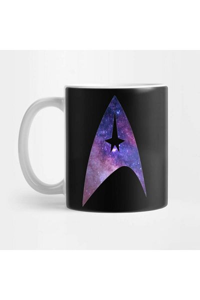 Pixxa Starfleet Space Glitter Mug Cup