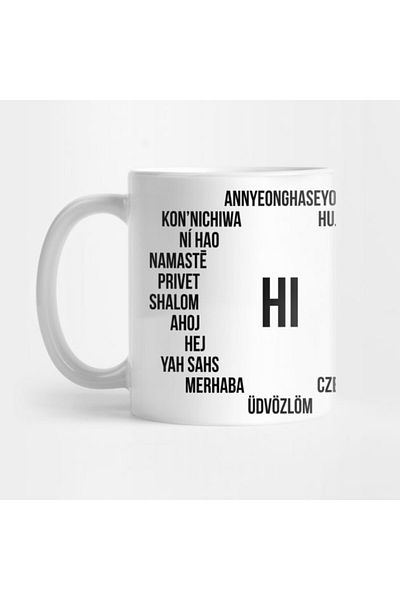 Pixxa Hello Mug Cup in Other Languages