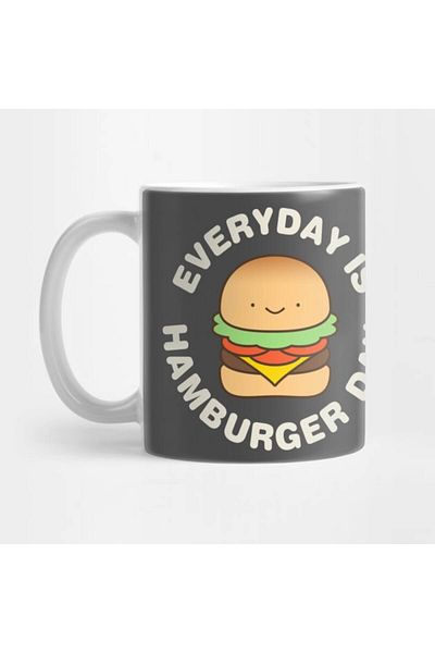 Pixxa Everyday Is Hamburger Day - Hamburger Love Mug