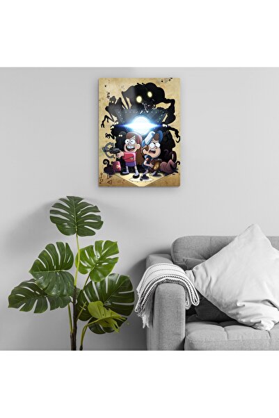 Pixxa Gravity Falls / Esrarengiz Kasaba Metal Tablo Model 3