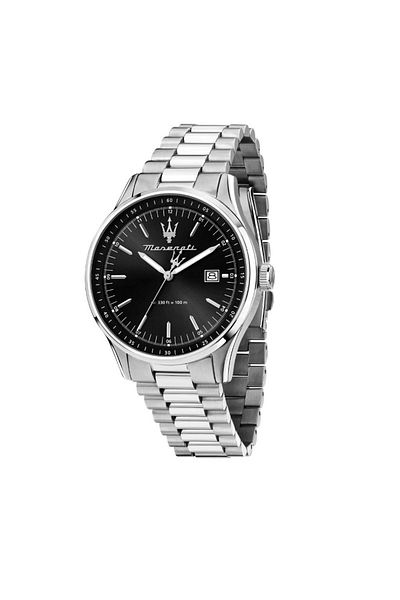 Maserati R8853124003 Steel Case Steel Cord 10 Atm Water Resistant Metallic Color Men Wrist Watch