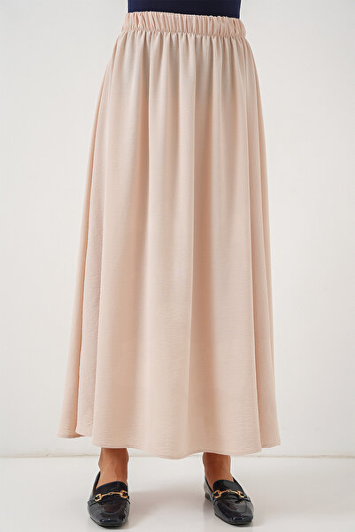 Bigdart Kadın Uzun Ayrobin Etek 8050 - Bej