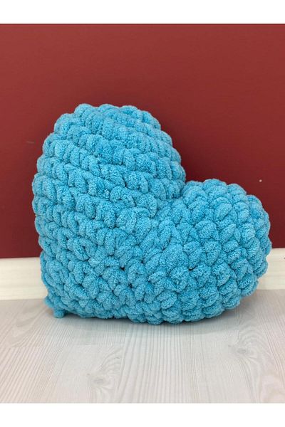 El örgüsü Heart Pillow