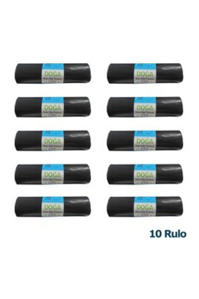 ECOPLAST Nature Jumbo Size Garbage Bag -400 Gr. - 90 Liters- 80 X 110 cm / 10 Pieces 10 Rolls/ (100 Pieces)
