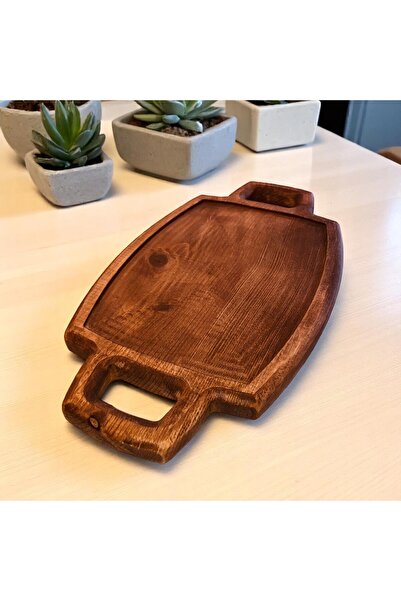 KILIÇAHŞAPCNC Wooden Small Tray - Tray - Wooden Tray - Presentation Tray -