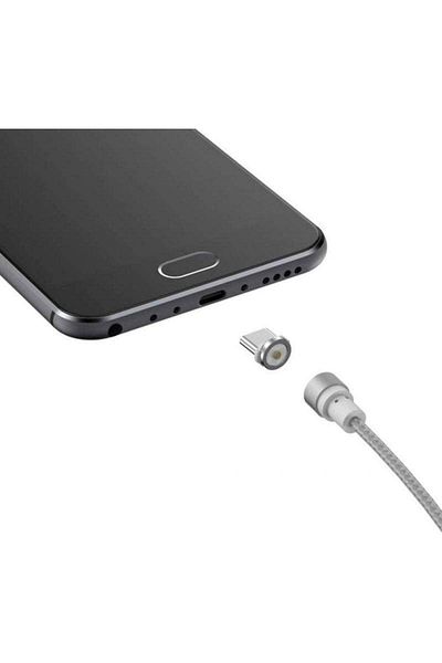SIKS ® 3in1 Charging Cable, Magnetic, Lightning, Micro-usb, Type-c, Gray