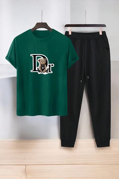 uyguntarz Unisex Dr: AYI Design bedrucktes T-Shirt-Trainingsanzug-Set
