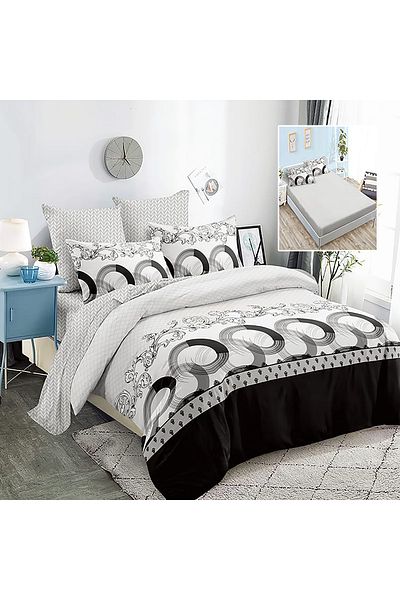 PATONE Finet bed linen, fitted sheet 160x200cm, 6 pieces, double bed, Pucioasa, RAH160-157