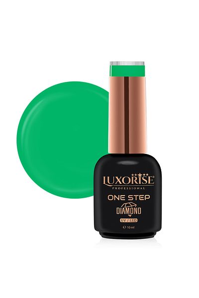 LUXORISE Oja semipermanentă One Step Diamond Totally Green 10ml, LUXORISE