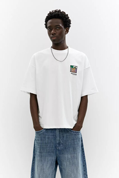 Koklonmoda تي شيرت كبير الحجم مطبوع عليه فواكه للجنسين