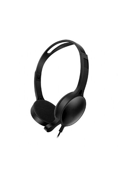 SIKS Căști de gaming cu jack de 3,5 mm, volum reglabil, pentru laptop, tabletă PC, negre