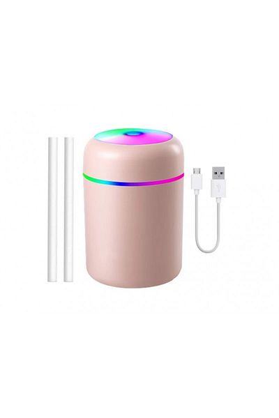zola Umidificator de aer, pentru birou/camera, cablu USB, roz