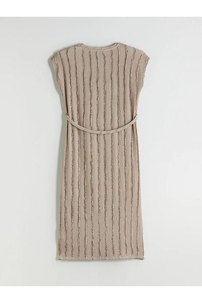 LC Waikiki Lcwaikiki Classic Crew Neck Textured Dress