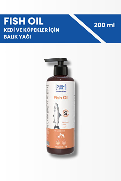 Bioxi Fish Oil, Bağışıklık Destekleyici, Kedi ve Köpekler İçin Balık Yağı 200 ml