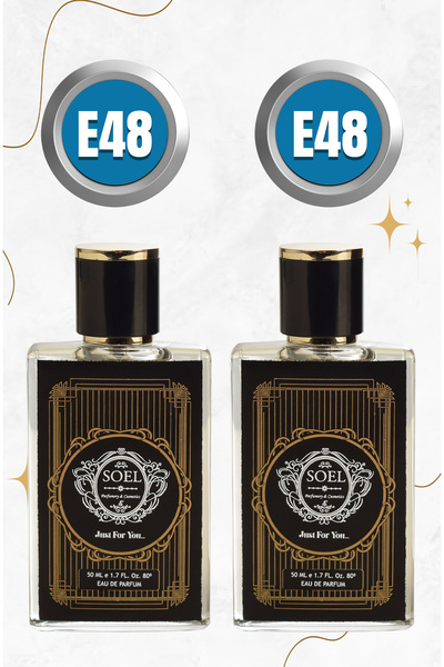 Soel Parfüm E48 Erkek Parfüm 50 ML EDP (2 ADET)