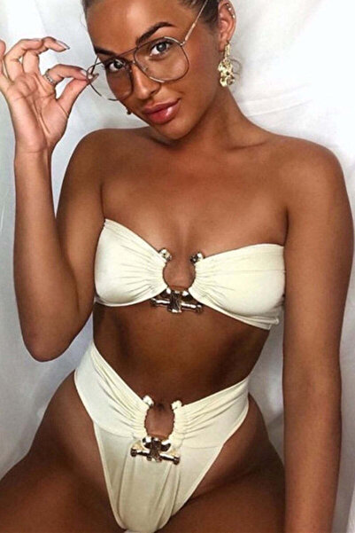 WildFashion Costum de baie din 2 piese, accesorizat cu decoratiuni metalice SW2551-2
