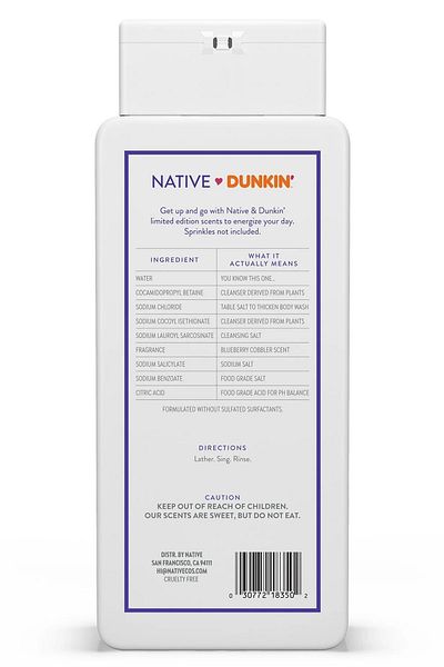 Native Dunkin Blueberry Cobbler Body Wash 532ml