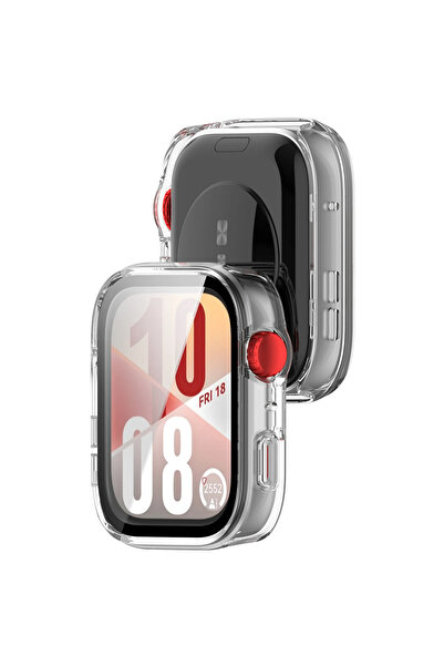 MMP SHOP Huawei Watch Fit 4 Pro Uyumlu Şeffaf Sert Kasa Koruyucu