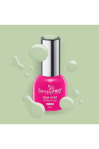 SensoPRO Milano Oja semipermanentă cu gel strălucitor într-un singur pas 8ml, Broadway Stars #40