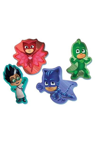 Genel Markalar SK Baby Puzzle Pijamaskeliler My First Puzzle 4 in 1 Çerçevesiz