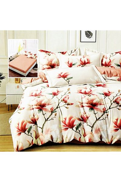 PATONE Finet bed linen, fitted sheet 160x200cm, 6 pieces, double bed, Pucioasa, RAH160-222