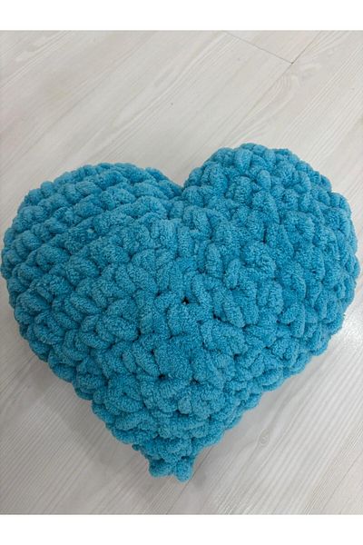 El örgüsü Heart Pillow