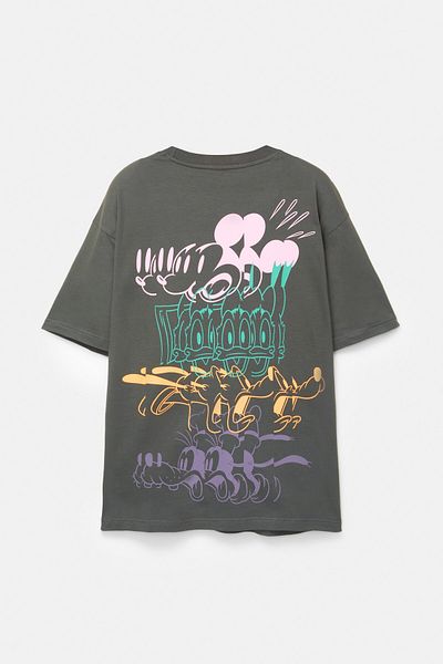 Pull & Bear Mickey Mouse short sleeve sweatshirt