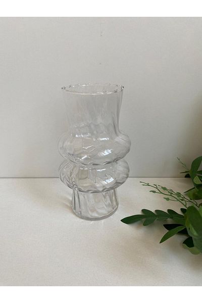 LEONEV Pinterest Model Glass Vase 20 cm