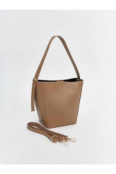 LC Waikiki Leather Look Women's Shoulder Bag with Removable Strap