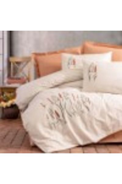 Cotton Box Lenjerii brodate bumbac 100% cu motiv floral, Cotton Box, Maia Caramel