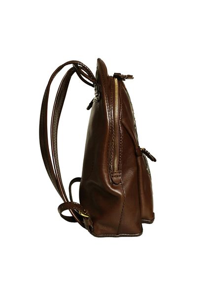 GÖN Gon Brown Leather Women's Backpack