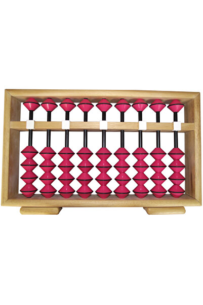 FINGER MATH مدرب العد ذو 9 خطوات من العلامة التجارية Soroban / Abacus - وردي