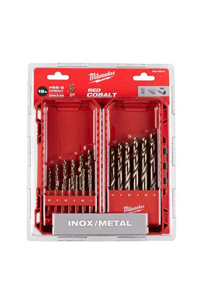 Milwaukee 19 Parça HSS-G CO Red Cobalt Metal Matkap Ucu Seti 4932493867