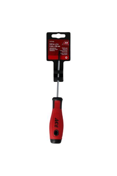 ACE Cushion Grip Cabinet Tip Flat Screwdriver 4 x 100mm