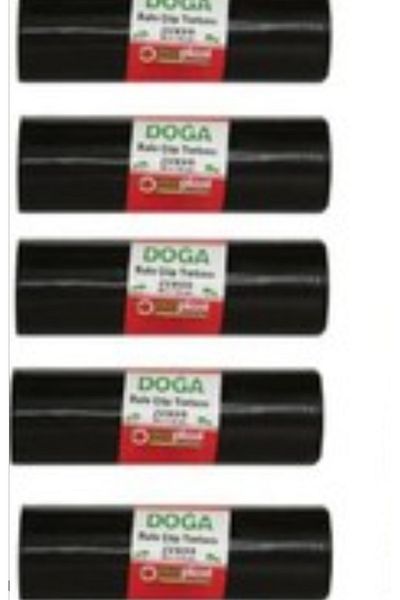 ECOPLAST Nature Jumbo Size Garbage Bag -500 Gr. - 90 Liters - 80 X 110 cm / 10 Pieces 5 Rolls (50 Pieces)