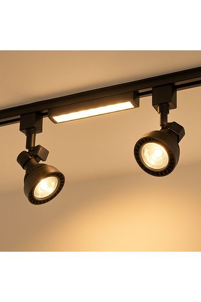 Cata Modern Professional Lighting Set 3 Led Track and Ceiling Spot Lamp Daylight 3200K